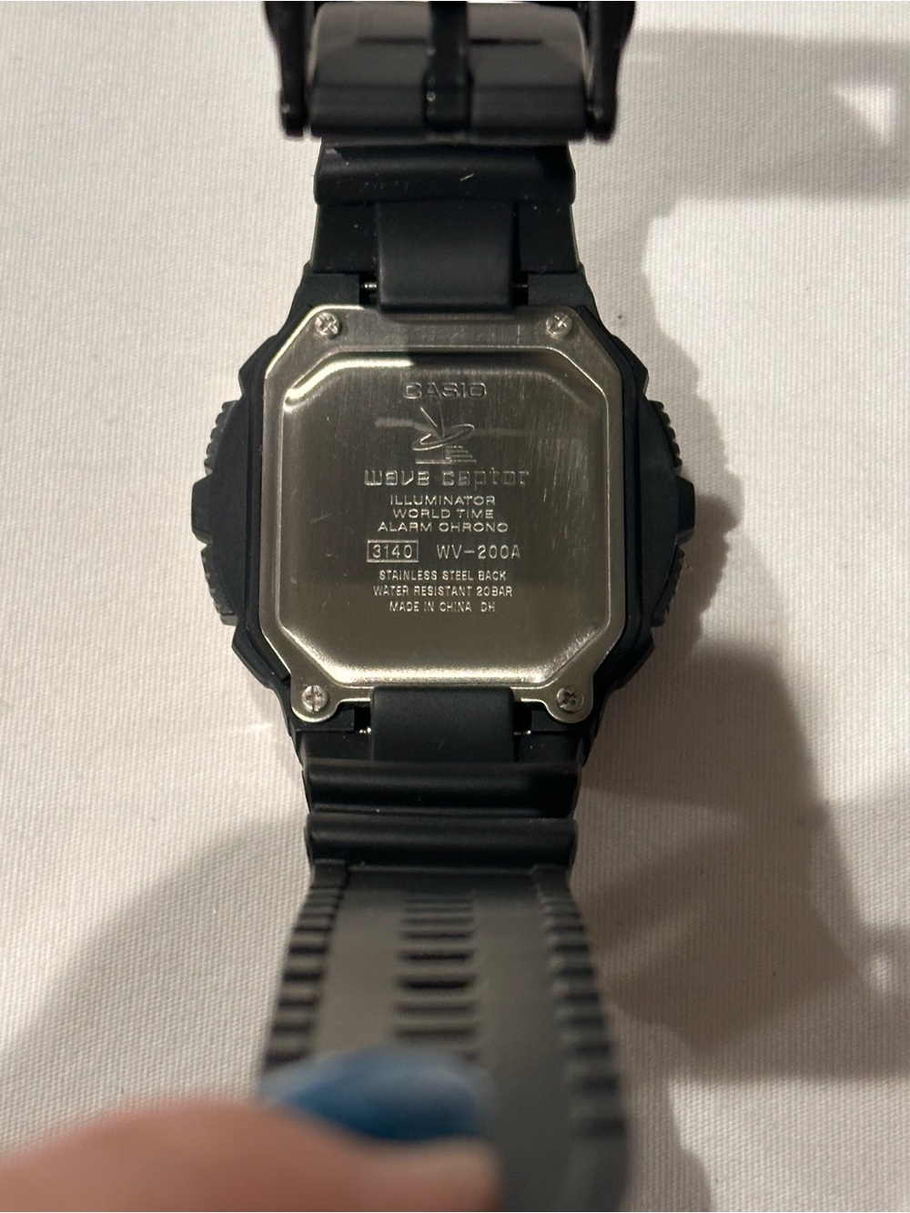 Casio Wave Ceptor Atomic Watch 200M Water Resist Illuminator Sport Gear - Picture 4 of 6